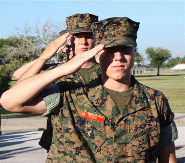 Military school cadets