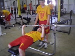 physical fitness is emphasized at military school