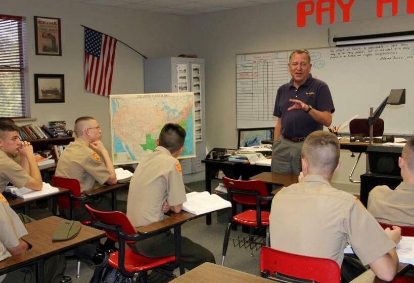 Military school class room