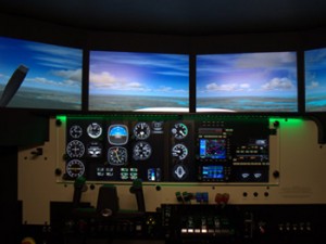 FMX flight simulator displays