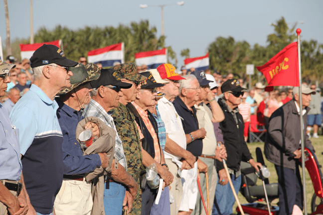 Iwo Jima Parade 2014 WWII Veterans
