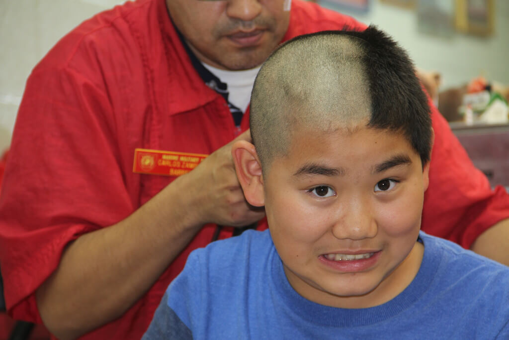 summer camper gets a haircut 2014